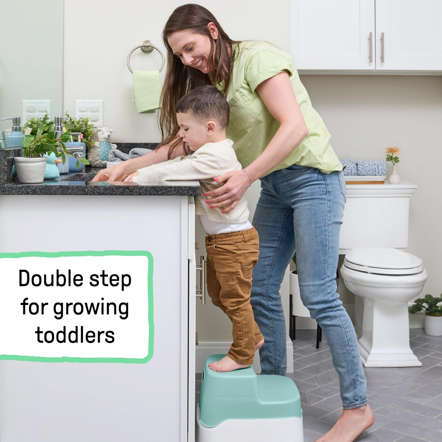 Ingenuity Prepare to Potty 3-in-1 System - Potty Training Toilet, Topper, Step Stool, Easy Setup, Pink, for Toddlers 18 Months+