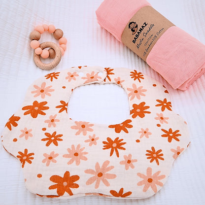 Baby Gift Set Boy - Newborn Shower Gift Basket with Large Minky Plush Blanket, Muslin Swaddle, Teether, Wooden Birth Record, Hand & Foot Print Kit, Nemo Socks, for Newborn Essentials Boys, Blue