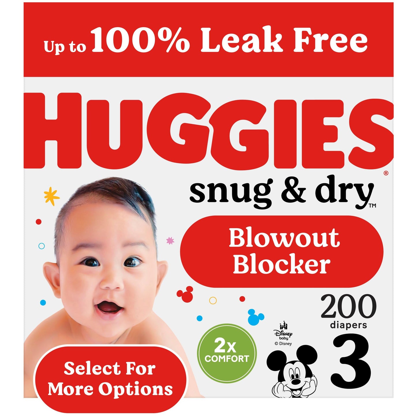Huggies Size 1 Diapers, Snug & Dry Newborn Diapers, Size 1 (8-14 lbs), 38 Count, Packaging May Vary
