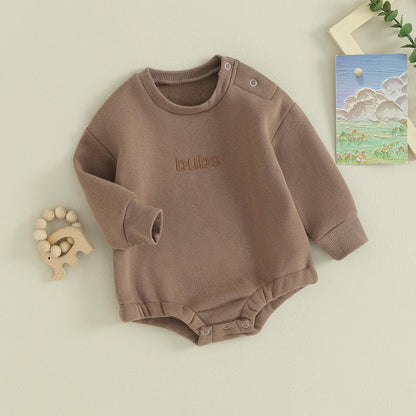 VISGOGO Newborn Infant Baby Boy Girls Oversized Romper Little Dude Sweater Onesie Coming Home Outfit Neutral Clothes