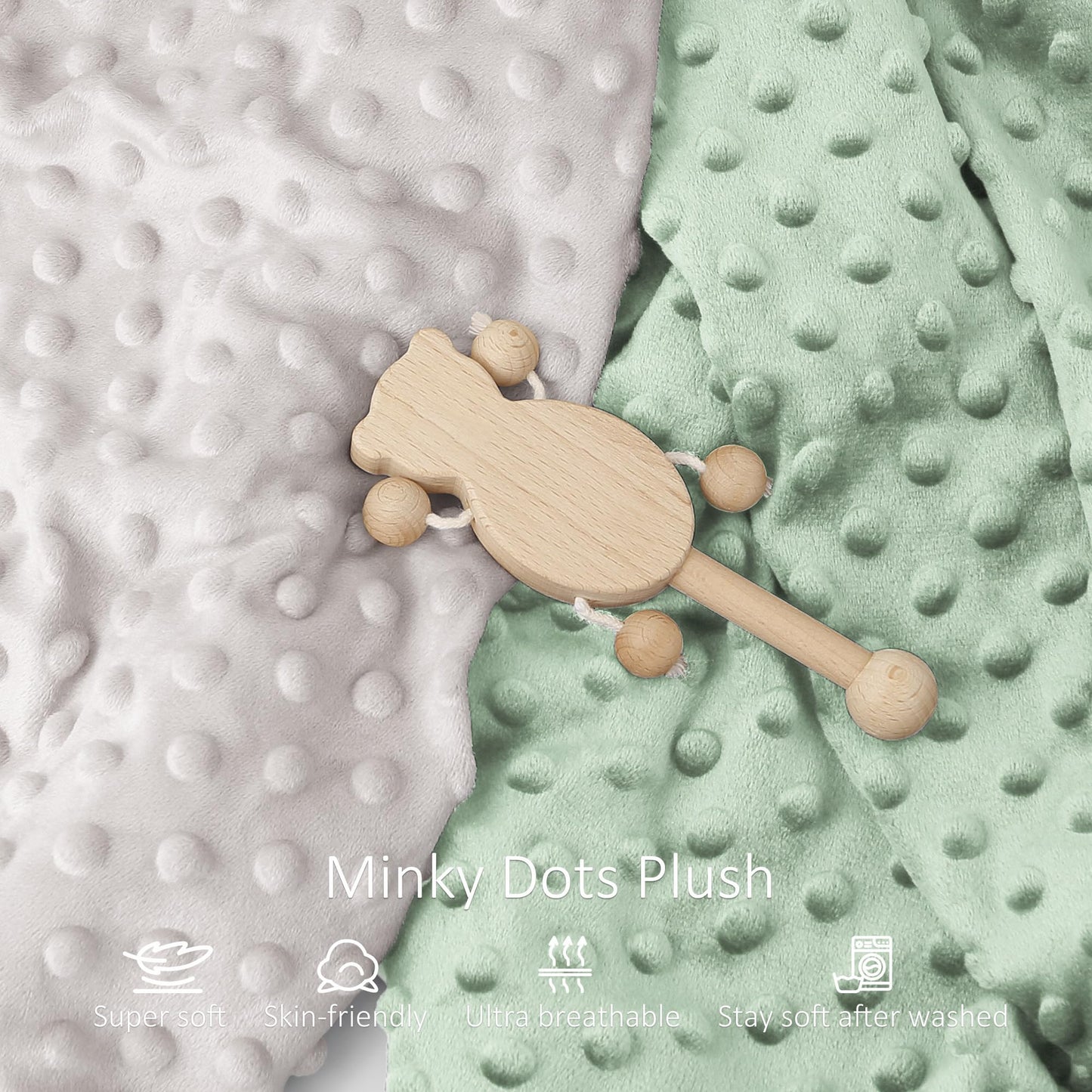 Susurration 2Pack Changing Pad Covers Super Soft Minky Dots Plush Changing Table Covers 33x17x7in Breathable Changing Pad Sheets for Unisex Baby Girls and Boys (Beige&Brown)