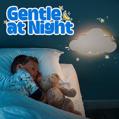 Tip perk Cloud Light - Floating Cloud Wall Lamp For Nursery | Cute Cloud Kids Bedroom Battery-operated Hanging Cloud Night Lights Cloud Cloud Baby