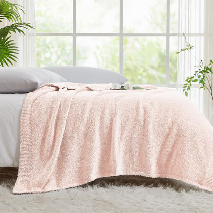 CYMULA Kids Blanket for Boys Girls 30x40 inches, Soft Cozy Fuzzy Swaddle Throw Blanket for Crib Stroller, White