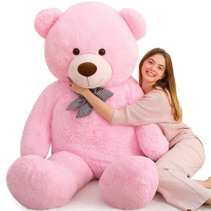MaoGoLan Giant Big Teddy Bear 4 Feet 47 inch Life Size Tan Plush Bear Brown Stuffed Animal for Children Boyfriend
