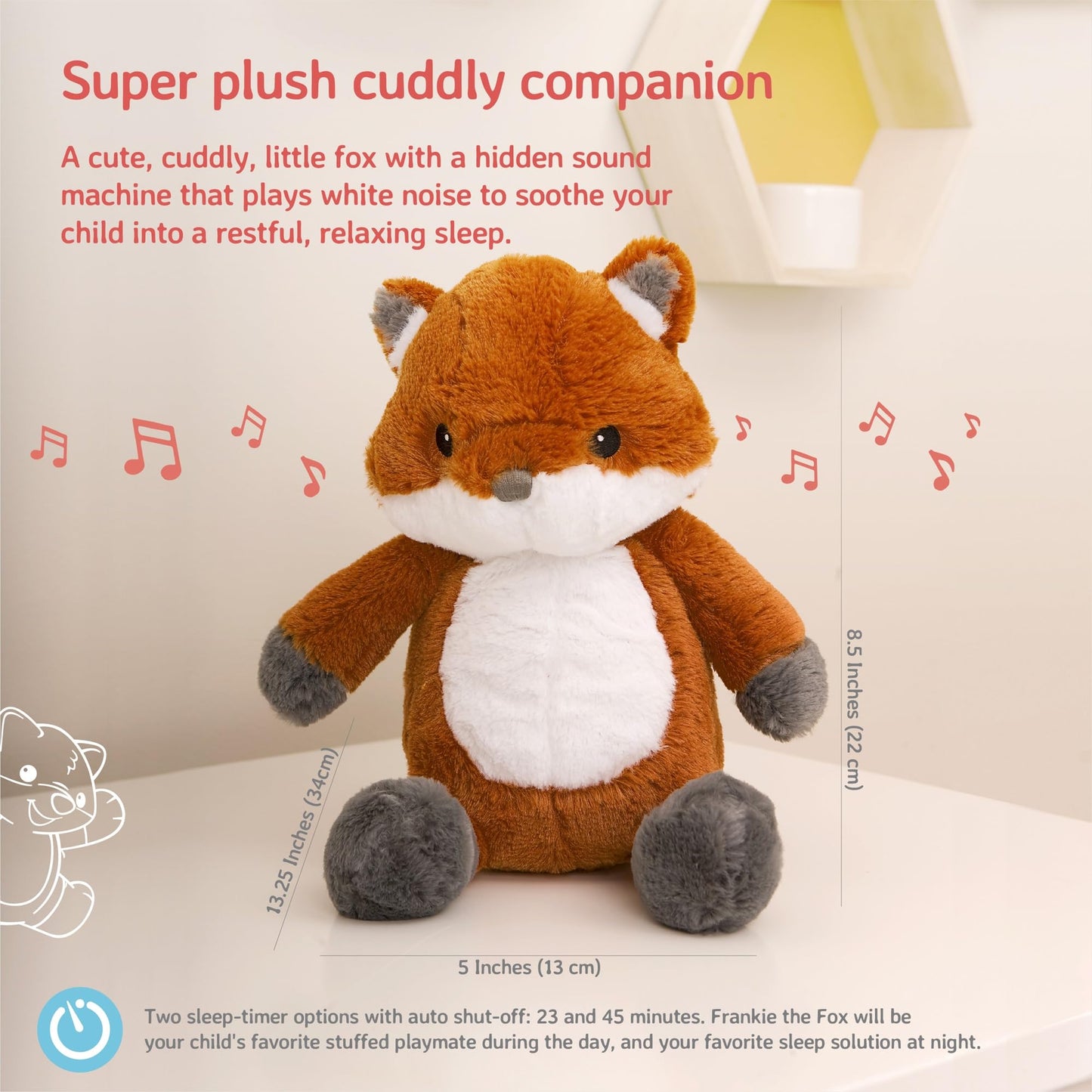 Cloud b Sound Machine with White Noise Soothing Sounds | Cuddly Stuffed Animal & Nomadic Nightlight | Record Parent Voice | Adjustable Settings & Auto-Shutoff | LoveLight™ Buddies - Drake The Dragon™