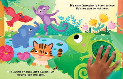 Chameleon's Colors - Children's Touch and Feel Storybook with 2-Way Sequins - Sensory Board Book