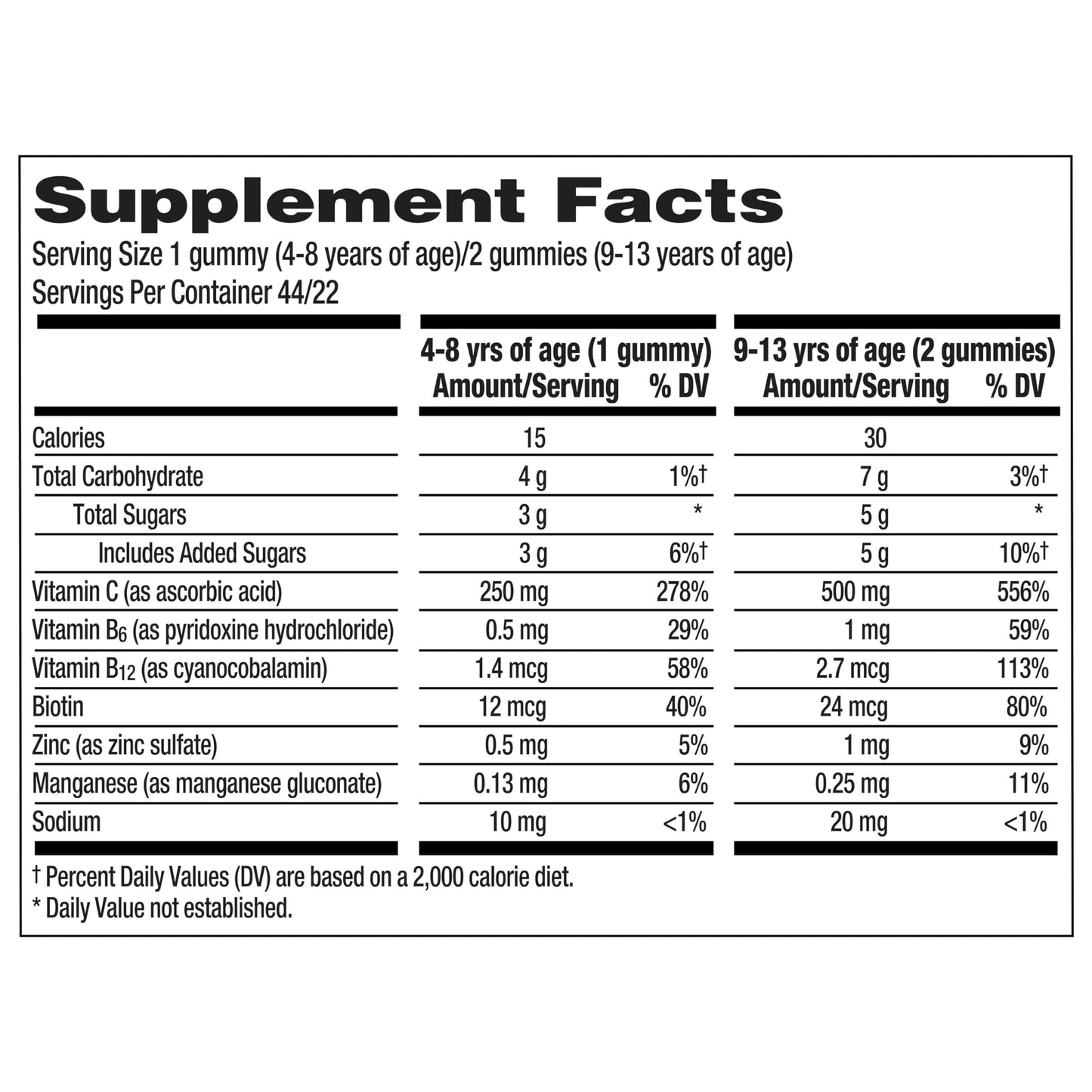 Emergen-C Kidz Daily Immune Support Dietary Supplements, Flavored Gummies with Vitamin C and B Vitamins for Immune Support, Berry Bash - 44 Count
