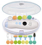 Baby Nail Trimmer 21 in 1, Usage Labeled Case & 13 Extra Replacement Tools, Royal Angels Baby Electric Nail File, Baby Nail Care, Nail Clipper Newborn Toddler Toes & Fingernails Nail Kit (Blue)