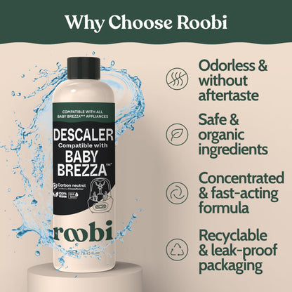 Roobi Detergent Tablets Compatible with Baby Brezza Bottle Washer Pro. Removes Milk Residue & Odor, Hypoallergenic Carbon Neutral Formula. 120 Count.