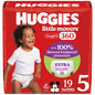 Huggies Size 4 Baby Diapers, Little Movers HuggFit 360° Baby Diapers with 360° Waistband, Size 4 (22-37 lbs), 144 Count, Packaging May Vary