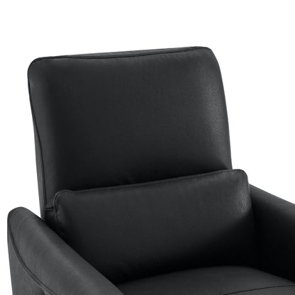 CHITA Power Recliner Chair Swivel Glider, FSC Certified Upholstered Living Room Nursery Reclining Sofa Chair with Lumbar Support, Linen