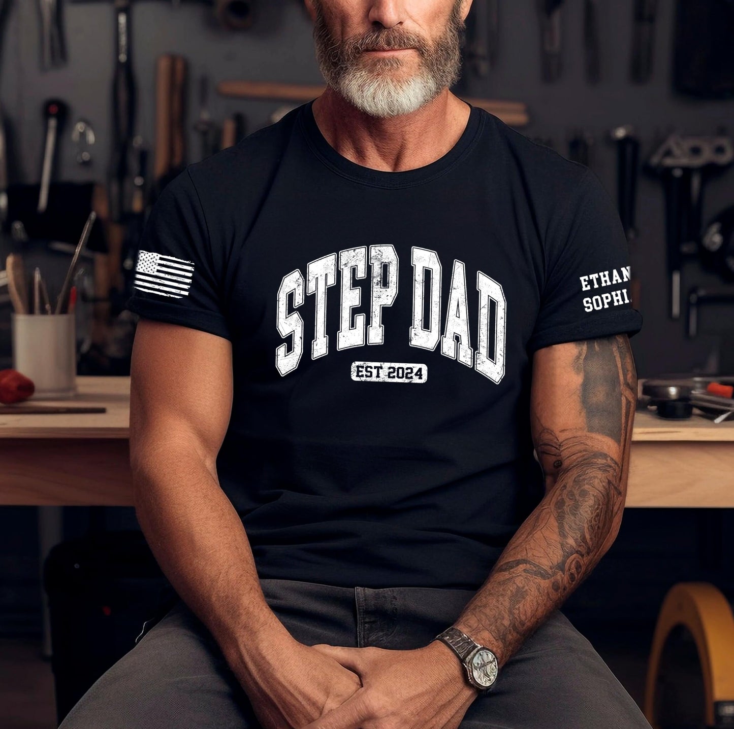 Personalized Custom Grandpa Shirt, Fathers Day Shirt Gifts for Grandpa, Gifts for Dad