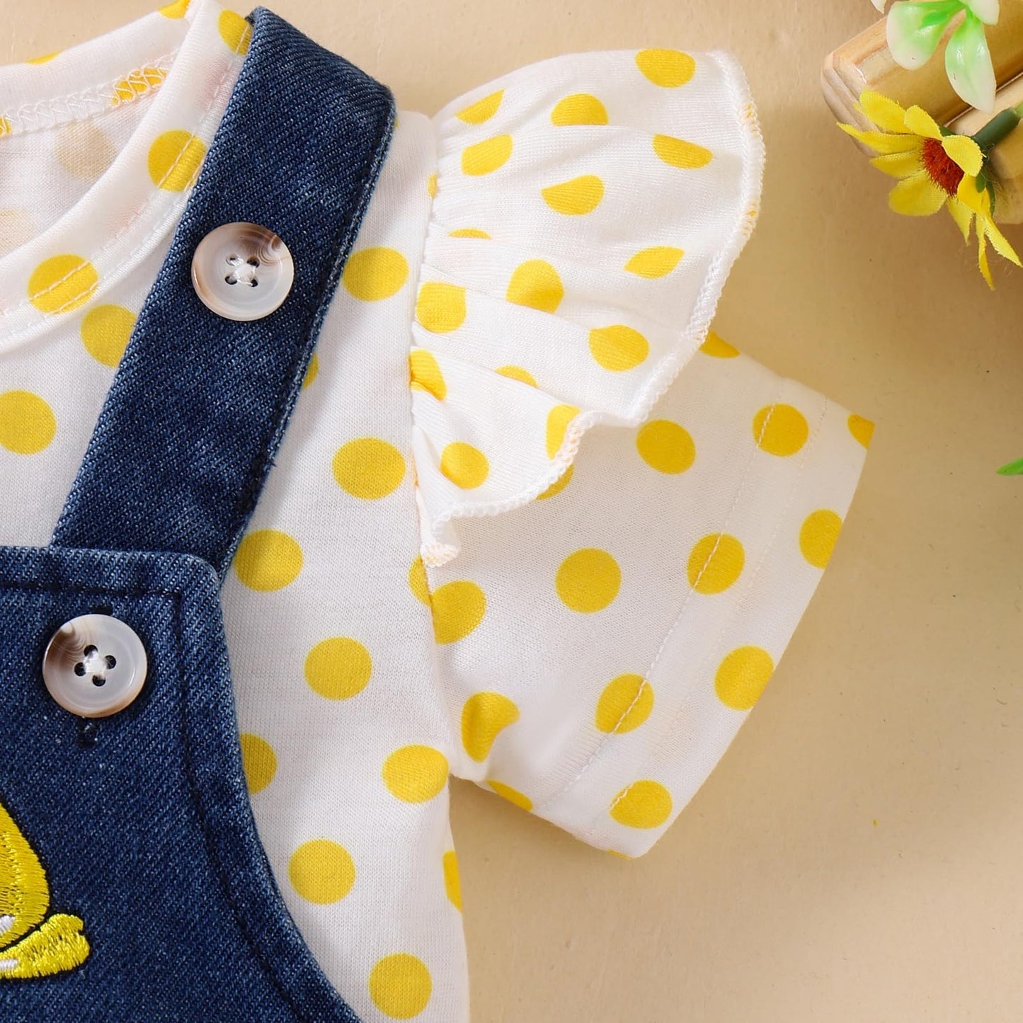 Baby Girl Clothes Suspender Skirt Newborn Ruffled Romper + Elephant Jeans Dress + Headband Summer Outfits 0-18 Months