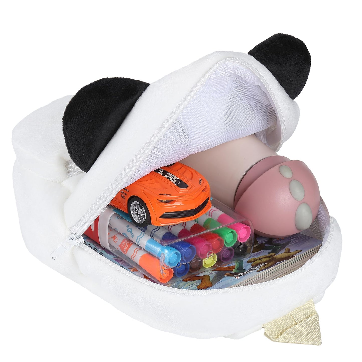 MICHLEY Toddler Backpack Plush Animal SchoolBag Cartoon Girls Travel Bag Mini Baby Daypack for Kids Kindergarten Pre School Bags, Cow