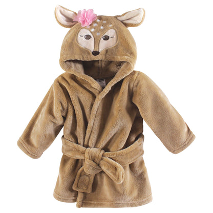 Hudson Baby Unisex Baby Plush Animal Face Bathrobe