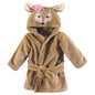 Hudson Baby Unisex Baby Plush Animal Face Bathrobe