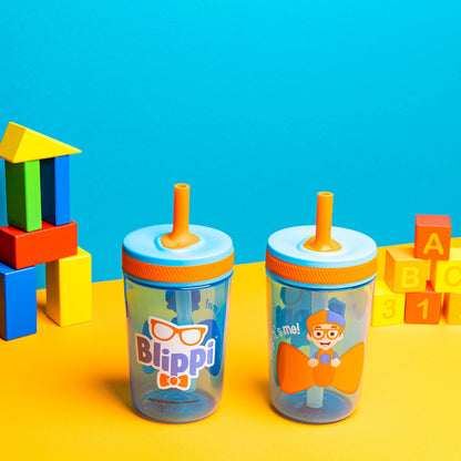Zak Designs Disney Princess Kelso Toddler Cups For Travel or Home, 15oz 2-Pack Plastic Sippy Cups, Leak-Proof For Kids (Ariel, Aurora, Belle, Cinderella, Jasmine, Mulan, Rapunzel, Tiana)