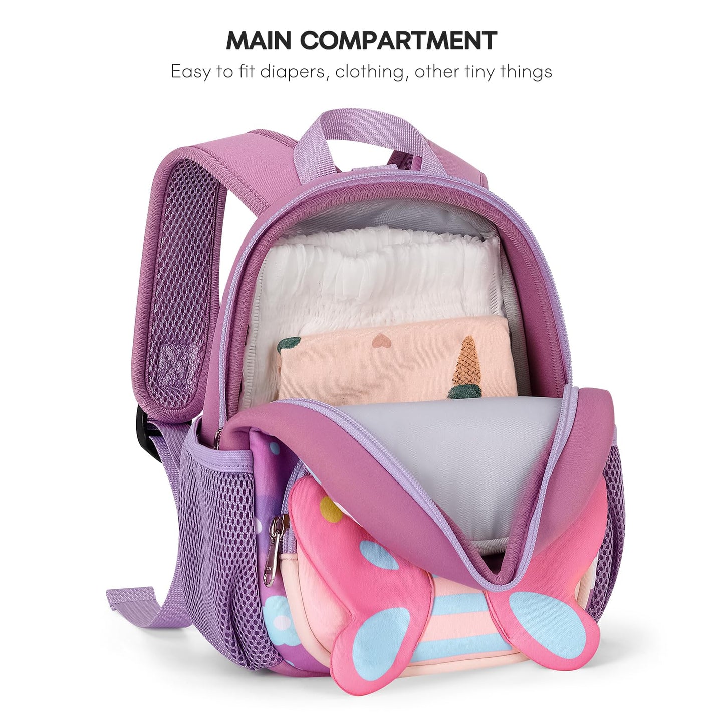 mibasies Toddler Backpacks for Girls 2-4: Baby Preschool Backpack - Kids Unicorn Backpack for Boys Girls - 12inch Mini School Bag