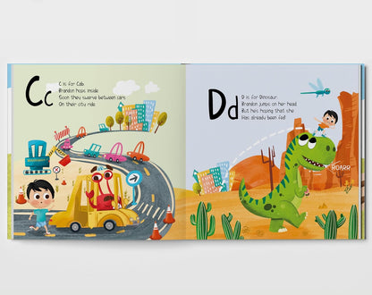 The ABC Train - ABC Book - Alphabet Learning for Toddlers 1-3 - Personalized Children's Book