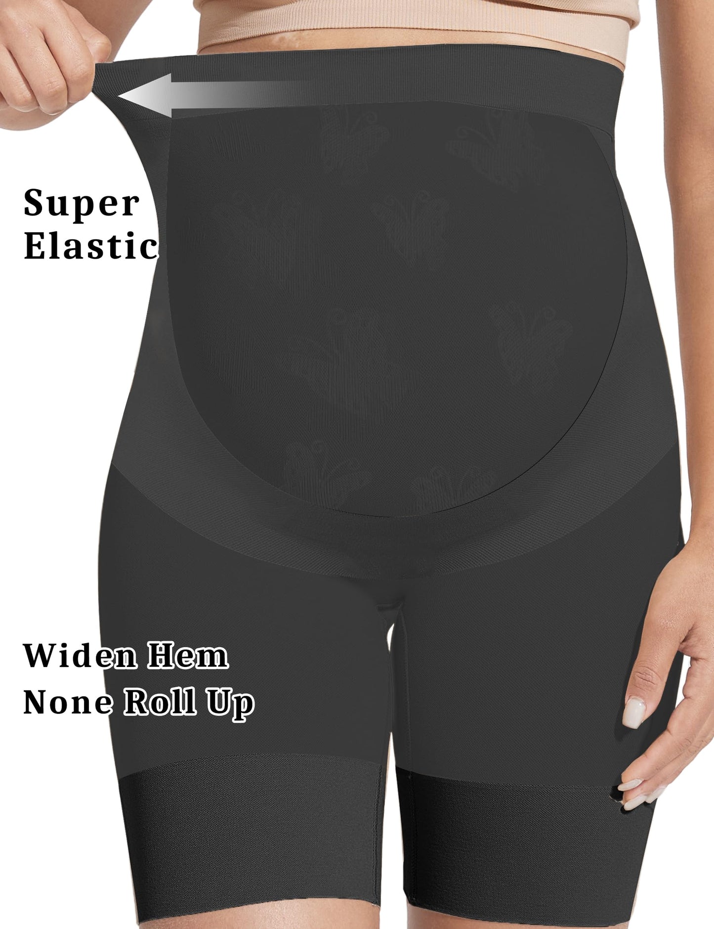 KIM S Shape Your Bump Seamless Maternity Shapewear for Dress, Pregnancy Postpartum Prevent Chafing Support-Underwear