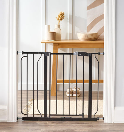 Regalo Easy Step 38.5-Inch Wide Walk Thru Baby Gate, Includes 6-Inch Extension Kit, Pressure Mount Kit, Wall Cups