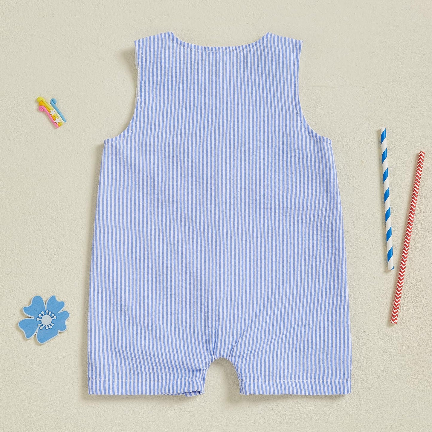 YINGISFITM Newborn Baby Boy Clothes Sailboat Overalls Sleeveless Jumpsuit Infant Bodysuit Toddler Outfits