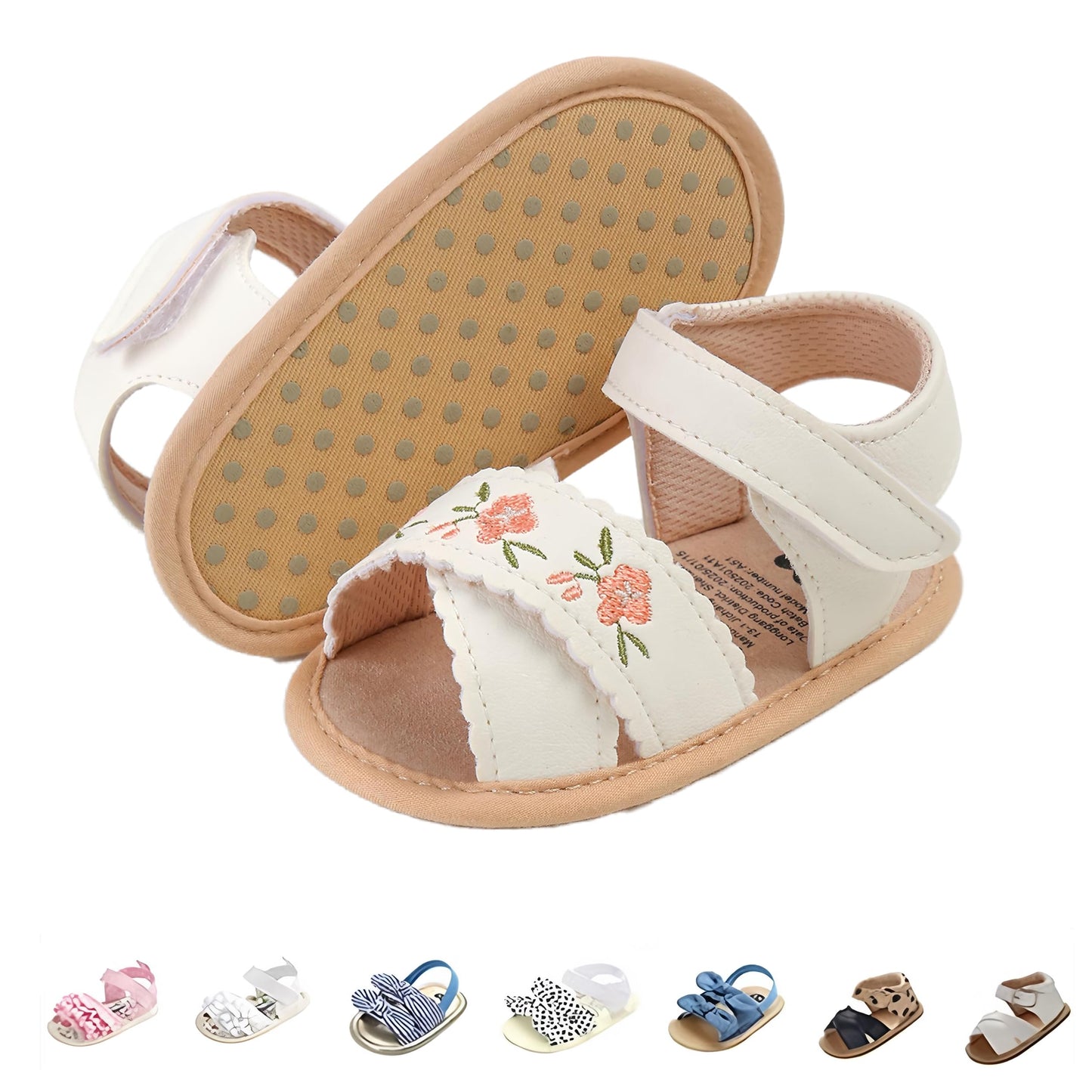 Baby Girls Sandals Summer Shoes Outdoor First Walker Toddler Girls Shoes for Summer