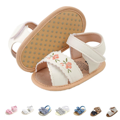 Baby Girls Sandals Summer Shoes Outdoor First Walker Toddler Girls Shoes for Summer