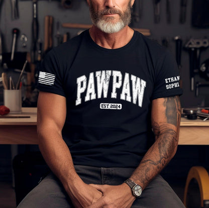 Personalized Custom Grandpa Shirt, Fathers Day Shirt Gifts for Grandpa, Gifts for Dad