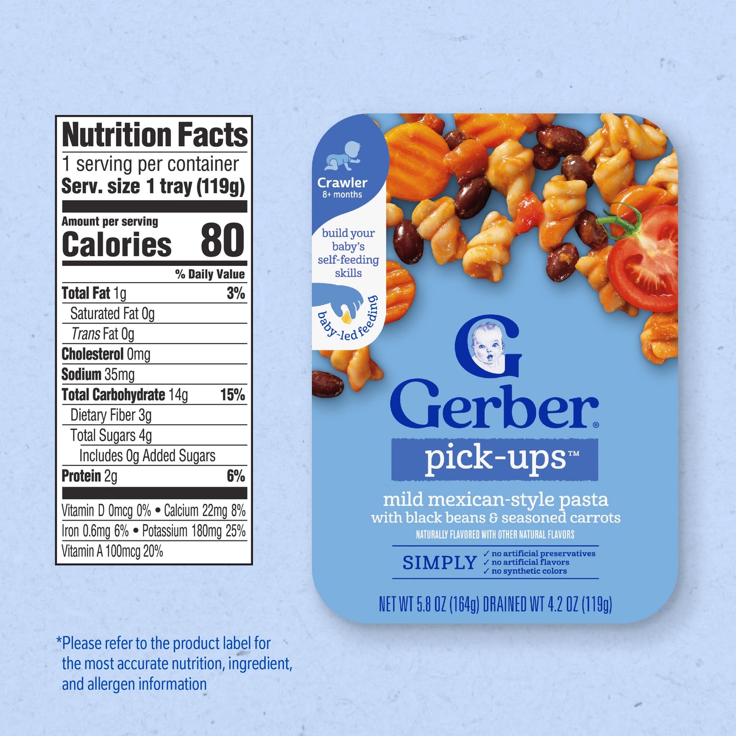 Gerber Toddler Food, Mashed Potatoes & Beef in Gravy, Mealtime for Toddler, 8PK