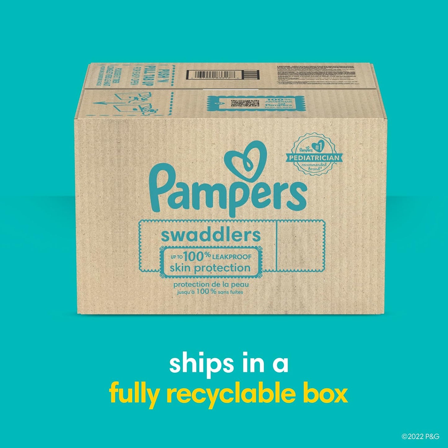 Pampers Baby Diapers - Swaddlers - Size 1, 198 Count, Ultra Absorbent Disposable Infant Diaper