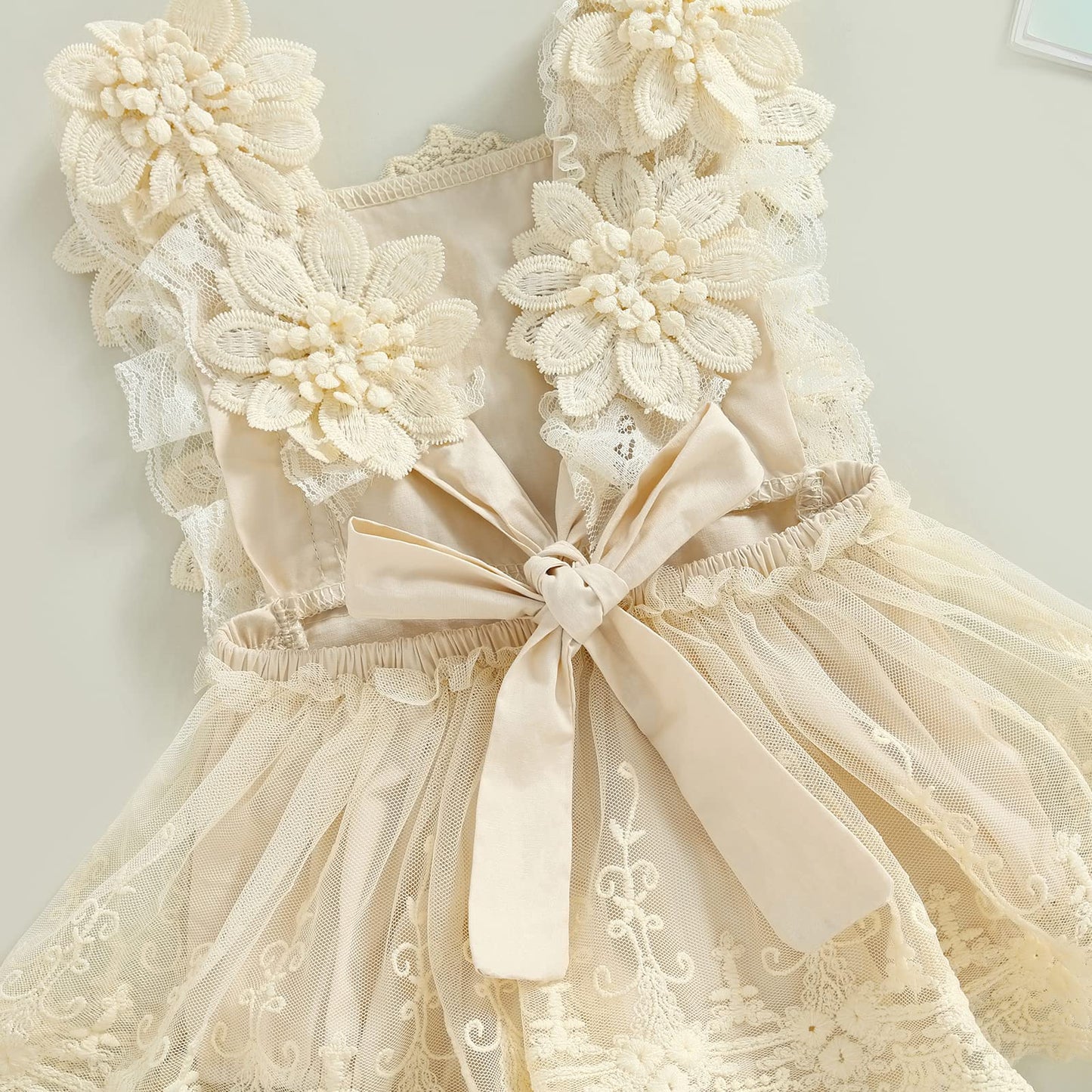 Mubineo Baby Girl Summer Clothes Lace Romper Skirt Dress Princess Outfits Sleeveless Flower Newborn Outfit
