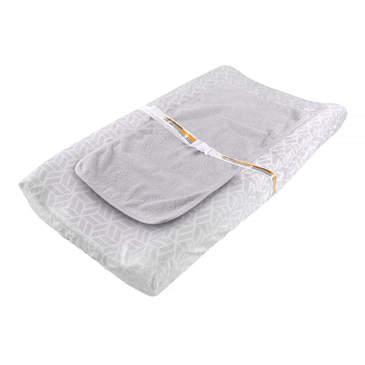 Summer by Ingenuity 4-Sided Changing Pad – Durable Quilted Changing Pad Made with Waterproof Material, Includes Infant Safety Belt with Quick-Release Buckle