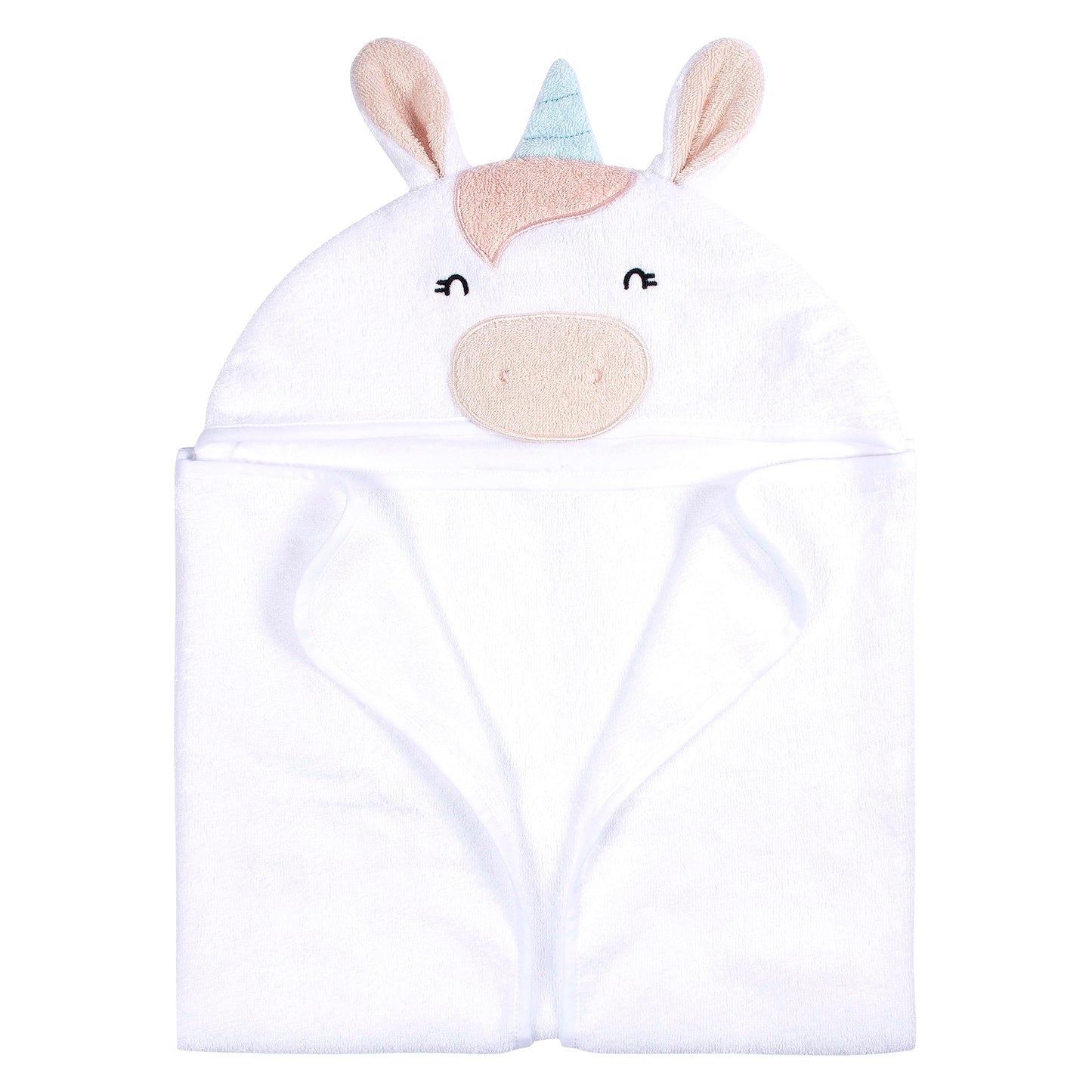 Gerber Baby 4 Piece Animal Character Hooded Towel and Washcloth Set, Brown Lion, One Size