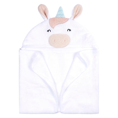 Gerber Baby 4 Piece Animal Character Hooded Towel and Washcloth Set, Brown Lion, One Size