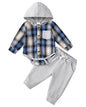 Renotemy Newborn Baby Boy Clothes Infant Boy Outfits Baby Hoodie Romper Fall Winter 0 3 6 9 12 18 Months Baby Clothes for Boy