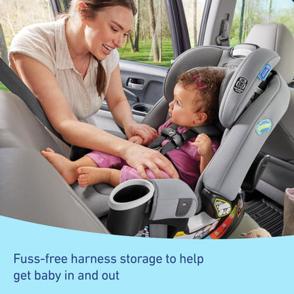 Graco 4Ever DLX 4-in-1 Car Seat, Maven | Infant to Toddler Car Seat, with 10 Years of Use | Rear-Facing, Forward-Facing and Booster Modes | Safe, Comfortable and Convenient
