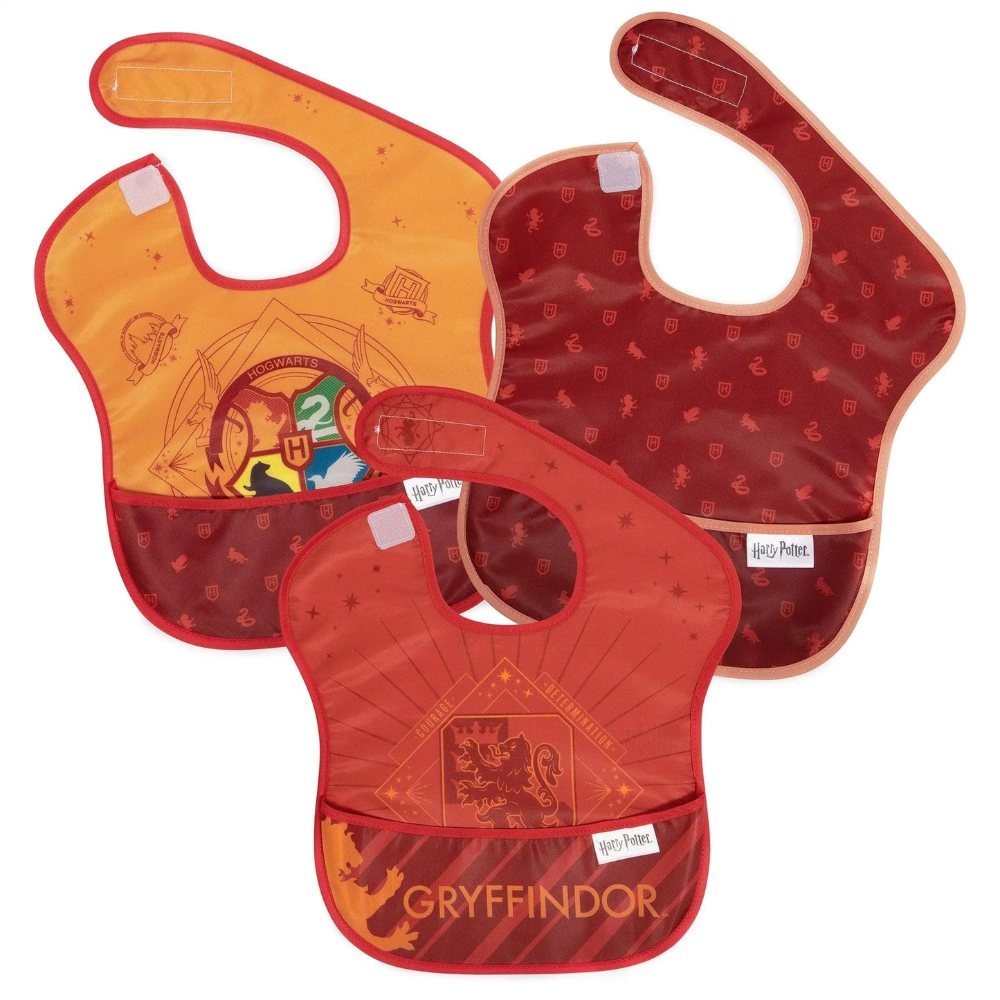 Bumkins Disney Bibs for Girl or Boy, SuperBib Baby and Toddler 6-24 Months, Essential Must Have for Eating, Feeding, Baby Led Weaning, Mess Saving Waterproof Soft Fabric, 3-pk Pooh Bear and Friends