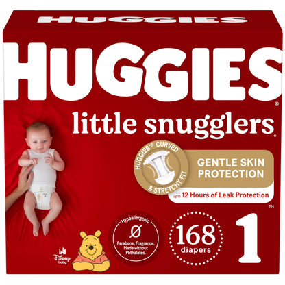 Huggies Newborn Diapers, Little Snugglers Baby Diapers, Size Newborn (up to 10 lbs), 31 Count