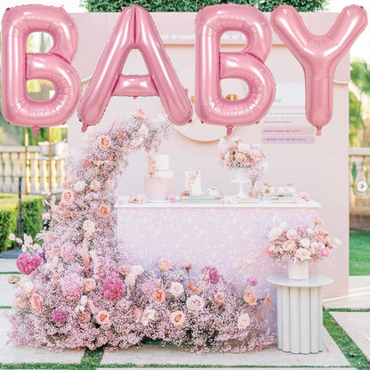 40 Inch Beige OH BABY Balloon for Baby Shower, Large Cream White Oh Baby Balloons Letters with Ribbon, Neutral Ivory Alphabet Oh Baby Balloon Banner Sign for Gender Reveal Backdrop Party Decorations