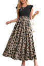 OUGES Women 2025 Spring Summer Dresses Maternity Sleeveless Ribbed Fashion Casual Outfits Maxi Dress with Pockets