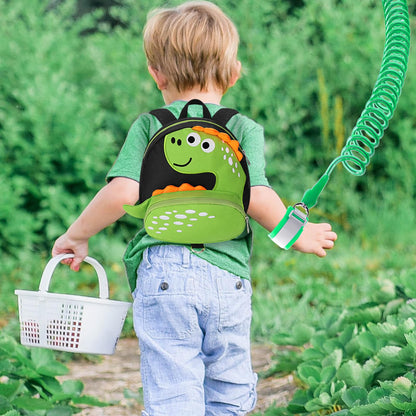 Accmor Toddler Harness Backpack Leash, Cute Dinosaur Backpacks with Anti Lost Wrist Link, Cute Mini Child Backpack Wristband Tether Strap and Protection Leashes for Boys Girls Aged 1-3 Years