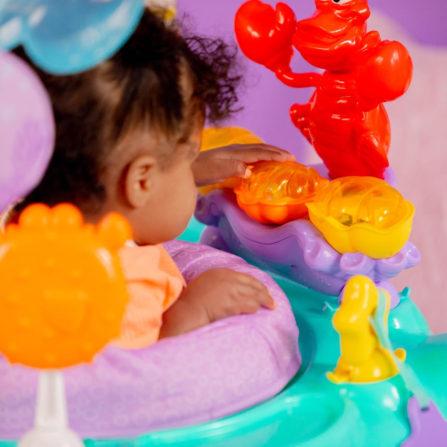 Bright Starts Disney Baby Finding Nemo Sea of Activities Baby Activity Center Jumper with Interactive Toys, Lights, Songs & Sounds, 6-12 Months (Blue)