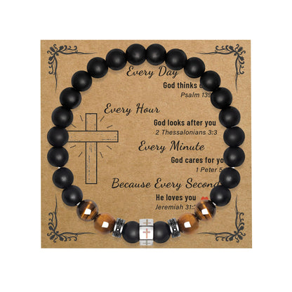 Father's Day Bracelets.Bracelet for Men Father Dad Grandpa Husband Son Brother Boyfriend Nephew.Bracelet Gifts for Birthday Graduation Anniversary Christmas