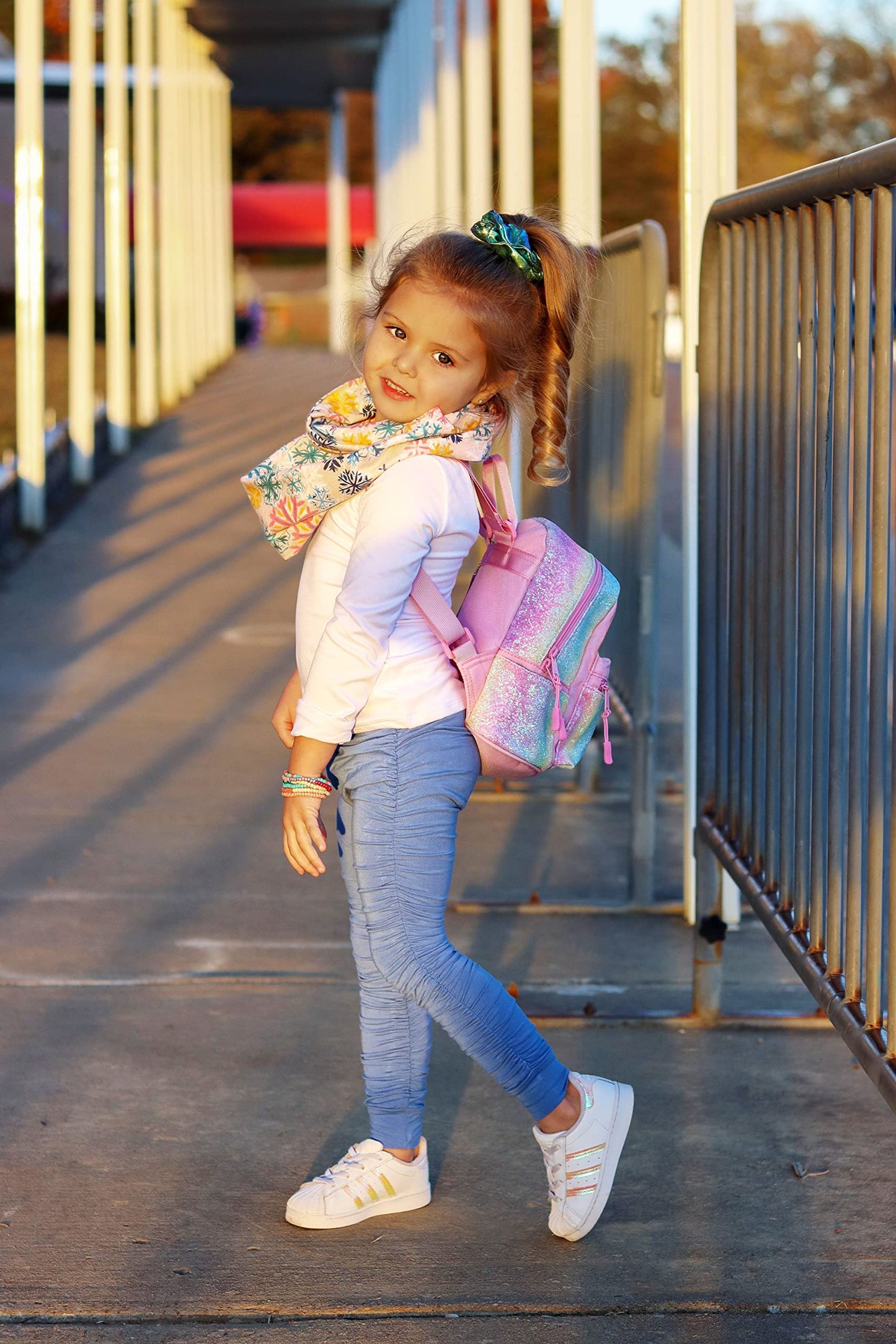 mibasies Mini Backpack for Girls Kids Rainbow Purse Dance Bag for Girls Gifts age 2 3 4 5 6 7 8 yrs