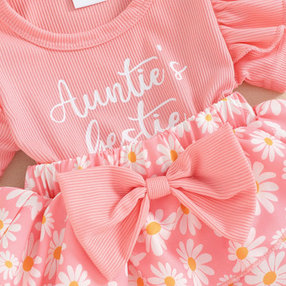 Baby Girls Daisy Romper Bowknot Bodysuit+Headband Short Sleeve Playsuits Floral Jumpsuit Infant Summer Clothes