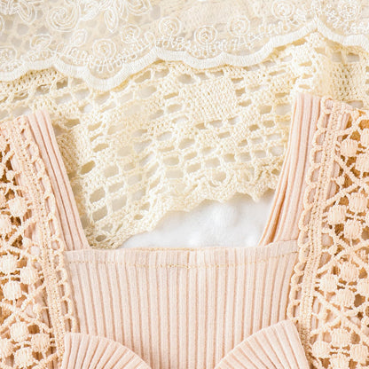 Newborn Baby Girl Lace Romper Ruffle Sleeveless Backless One Piece Jumpsuit Bodysuit with Headband Summer Clothes