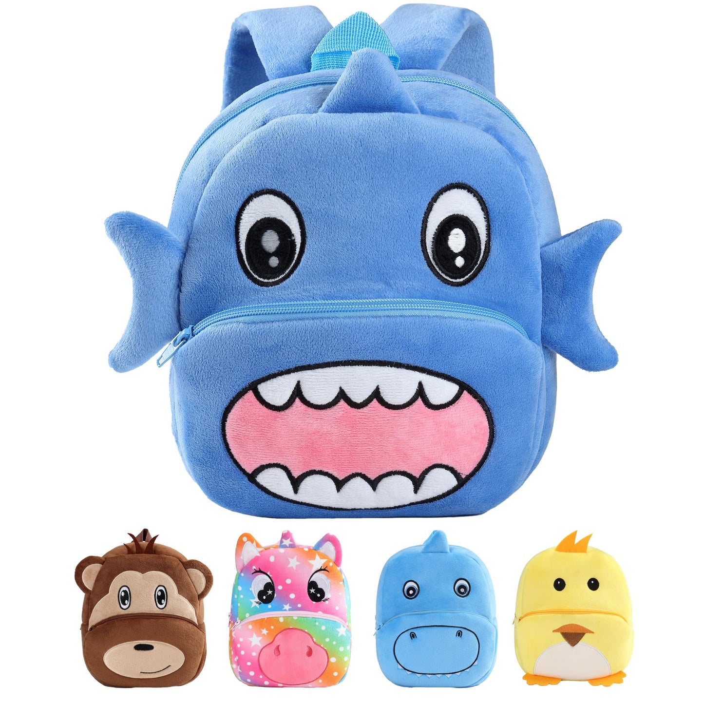 MICHLEY Toddler Backpack Plush Animal SchoolBag Cartoon Girls Travel Bag Mini Baby Daypack for Kids Kindergarten Pre School Bags, Cow