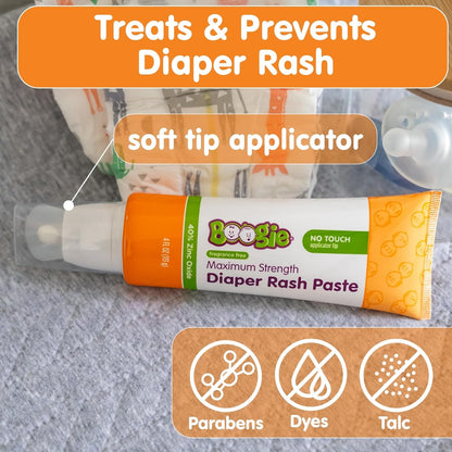 Boogie Diaper Rash Cream Spray for Baby, Travel Friendly No-Rub Touch Free Application for Sensitive Skin, Over 200 Sprays per Bottle, 1.7 oz (Pack of 3)
