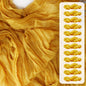 FEXIA Beige Cheesecloth Table Runner 35x120 Inches Ivory Gauze Rustic Boho Spring Easter Table Runner for Engagement Party Decorations Bridal Shower Wedding Party First Communion Centerpiece